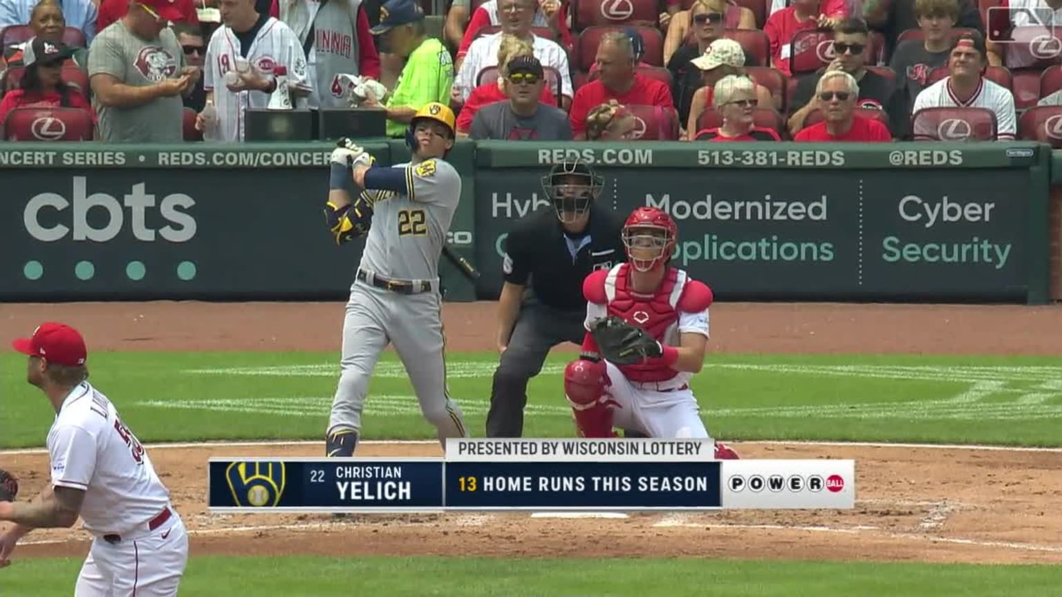 Yelich's solo home run (13) 07/16/2023 Milwaukee Brewers