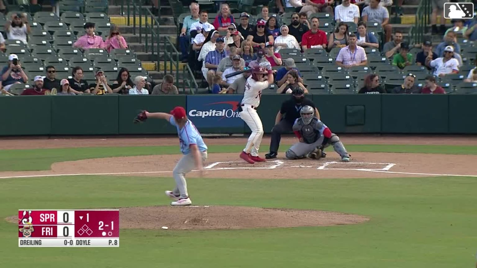 Dylan Dreiling homers (8) on a fly ball to left center field. | 06/04 ...