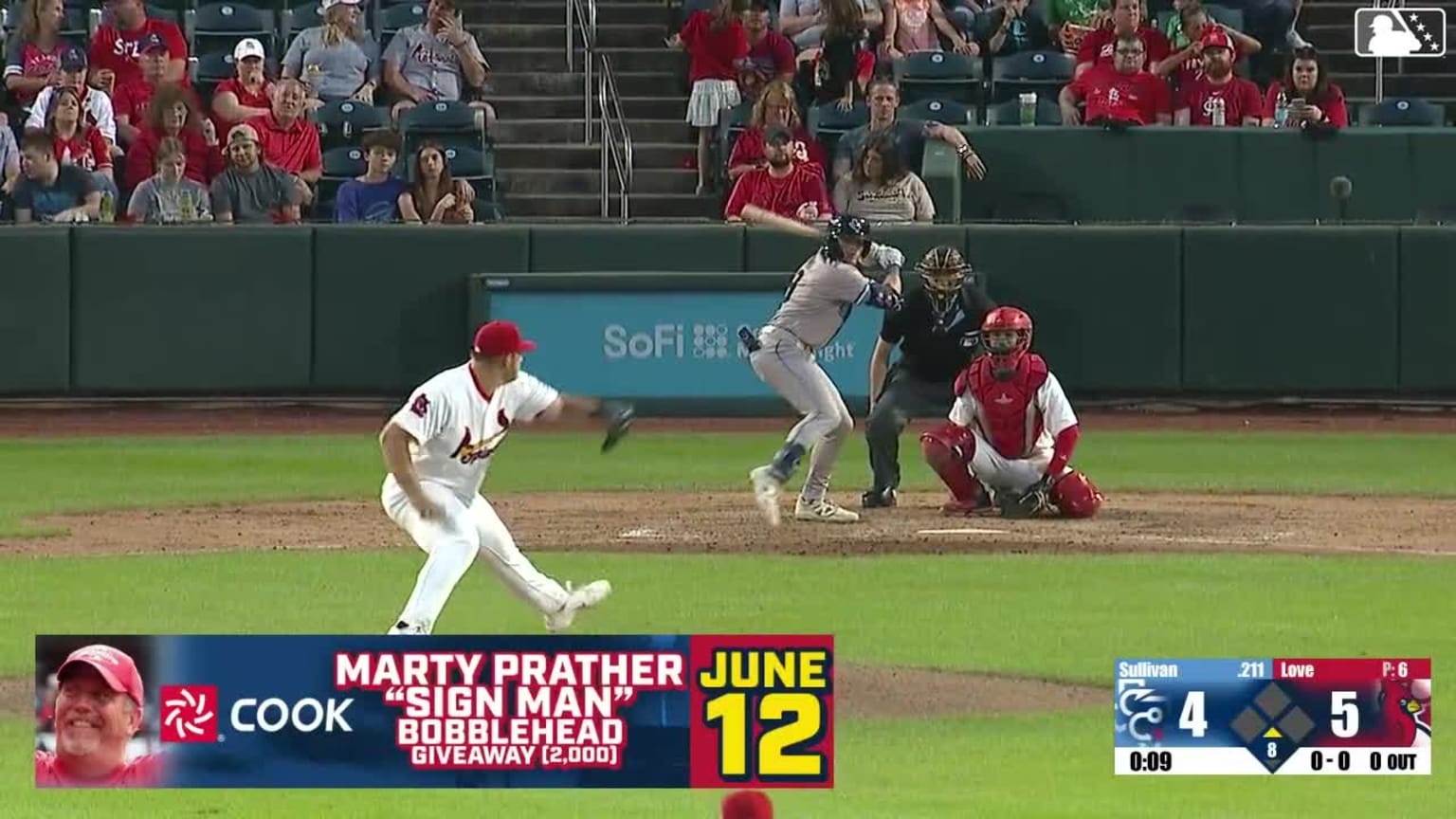 Joseph Sullivan homers (8) on a line drive to center field. | 05/09 ...