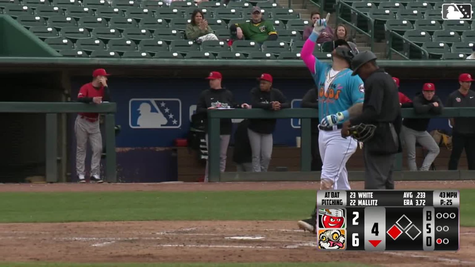 Tommy White slugs his first homer of the season | 04/23/2025 | Athletics