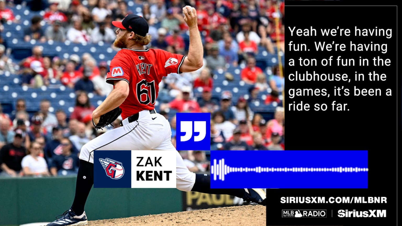 Zak Kent on having fun so far 09/26/2025 Cleveland Guardians
