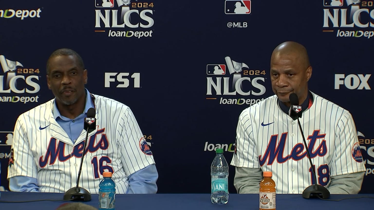 Darryl Strawberry and Doc Gooden speak to the media 10/16/2024 New