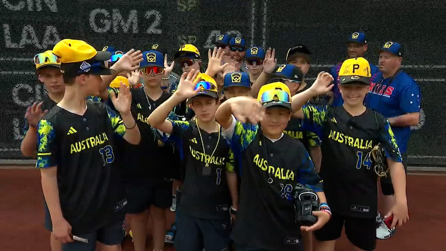 LLWS teams at the Pirates game 08/23/2023 Pittsburgh Pirates