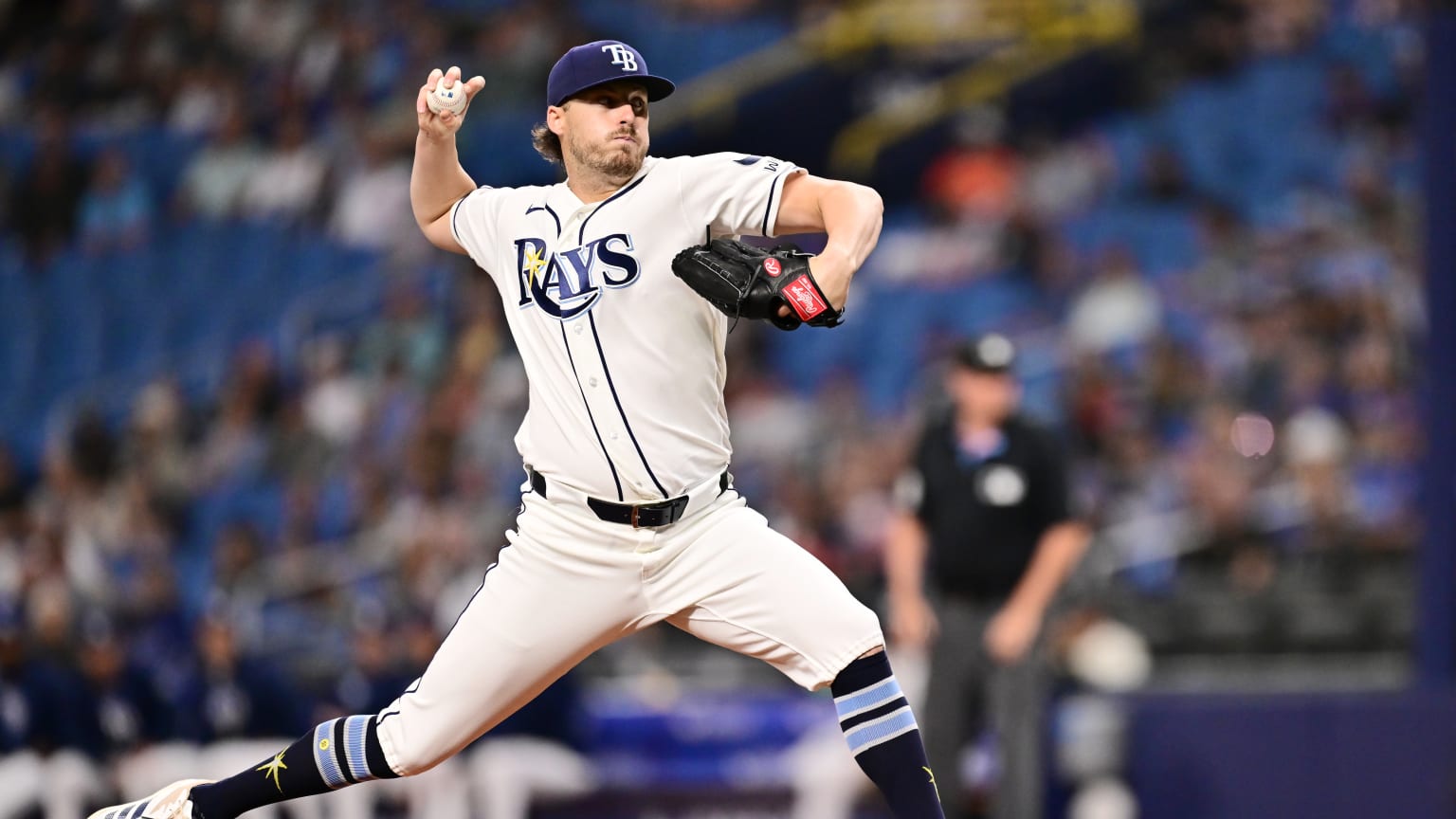 Mason Englert strikes out Dansby Swanson | 04/07/2026 | Tampa Bay Rays