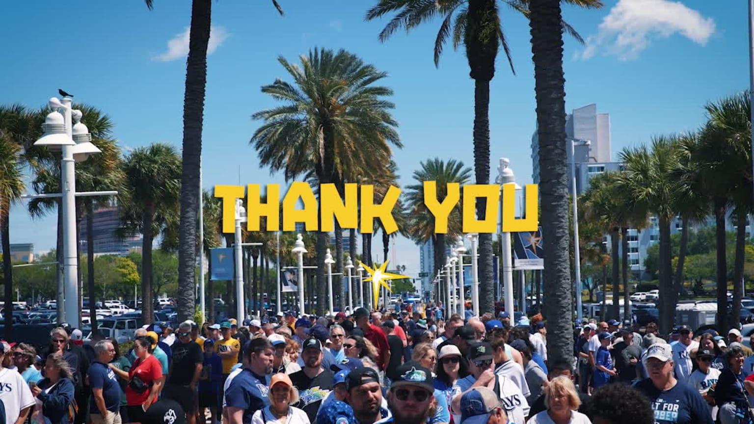 Thank You Rays Fans 09/29/2024 Tampa Bay Rays