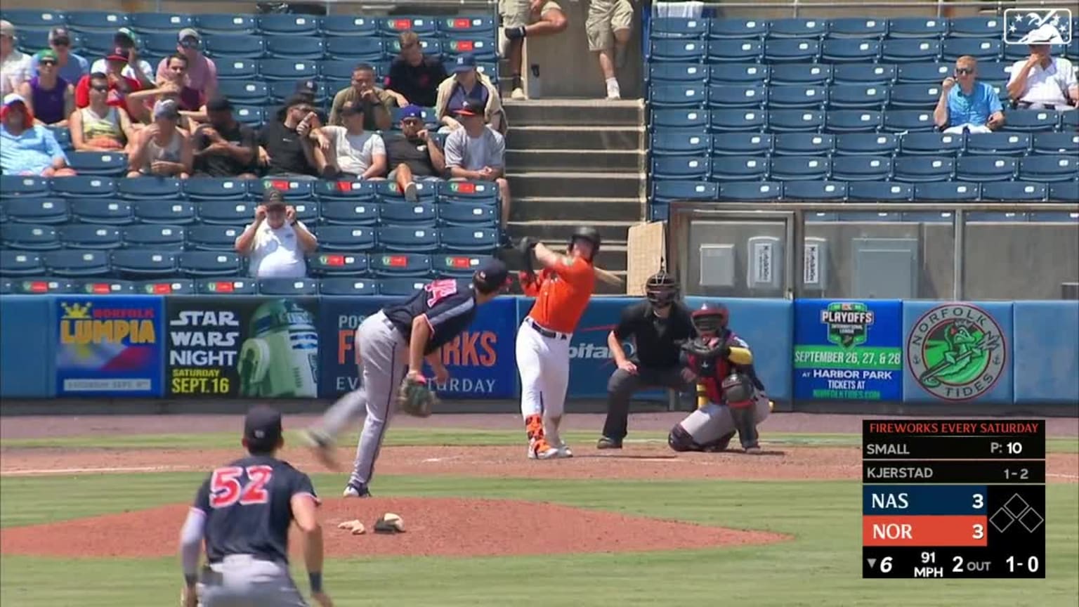 Heston Kjerstad's 10th homer, 09/06/2023