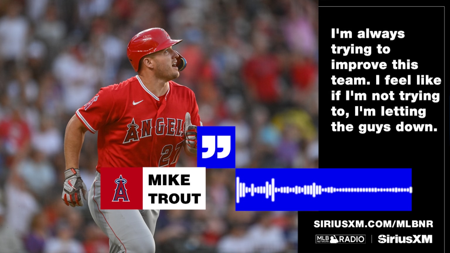 Mike Trout on trying to get better each and every day, 03/02/2024