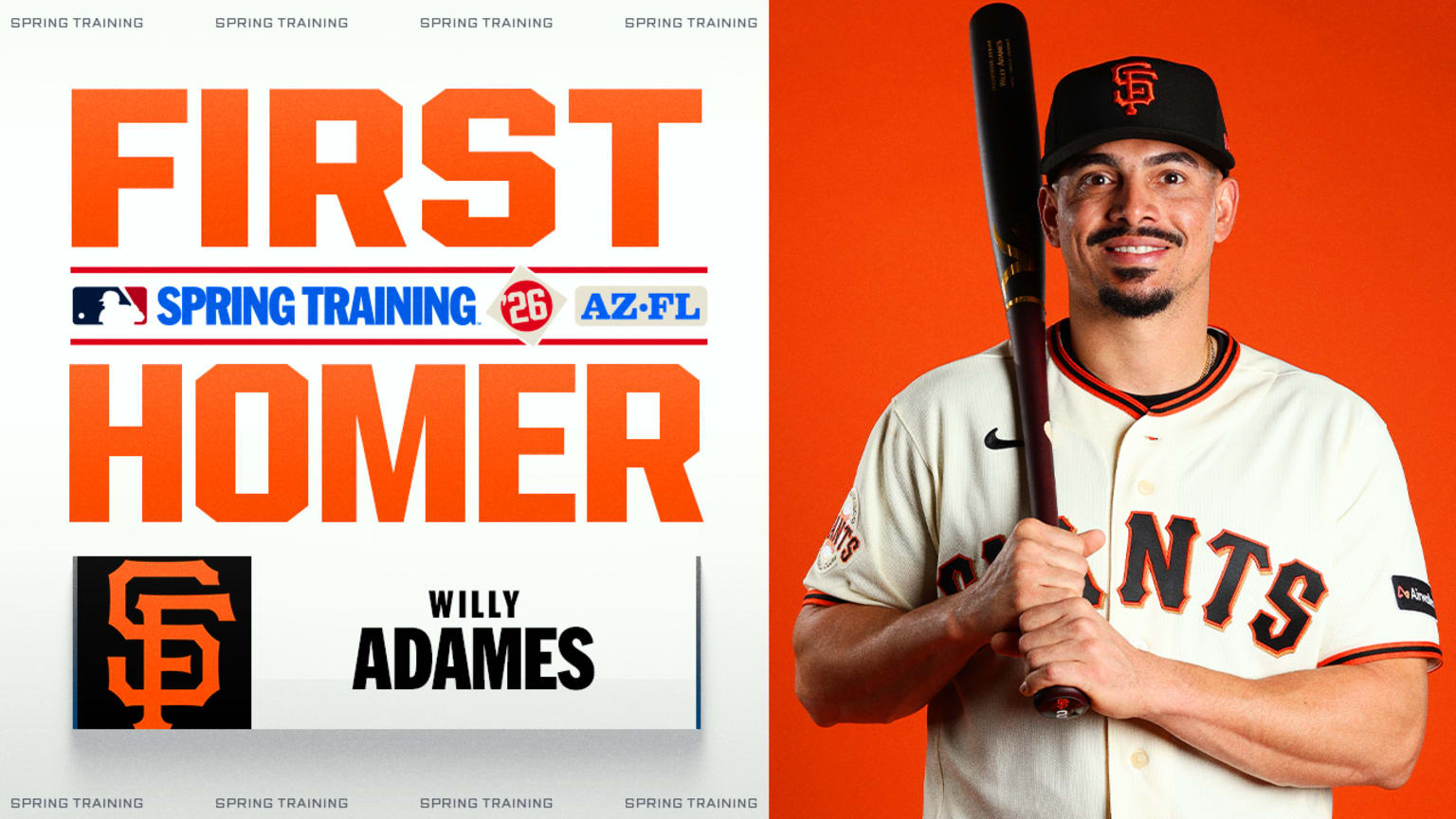 Willy Adames' first home run of spring | 02/27/2026 | San Francisco Giants