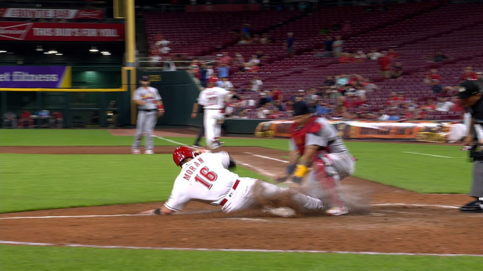 Edman throws Moran out at home 08/31/2022 St. Louis Cardinals