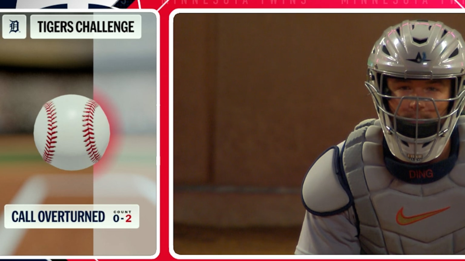 Ball overturned after ABS challenge | 04/08/2026 | Detroit Tigers