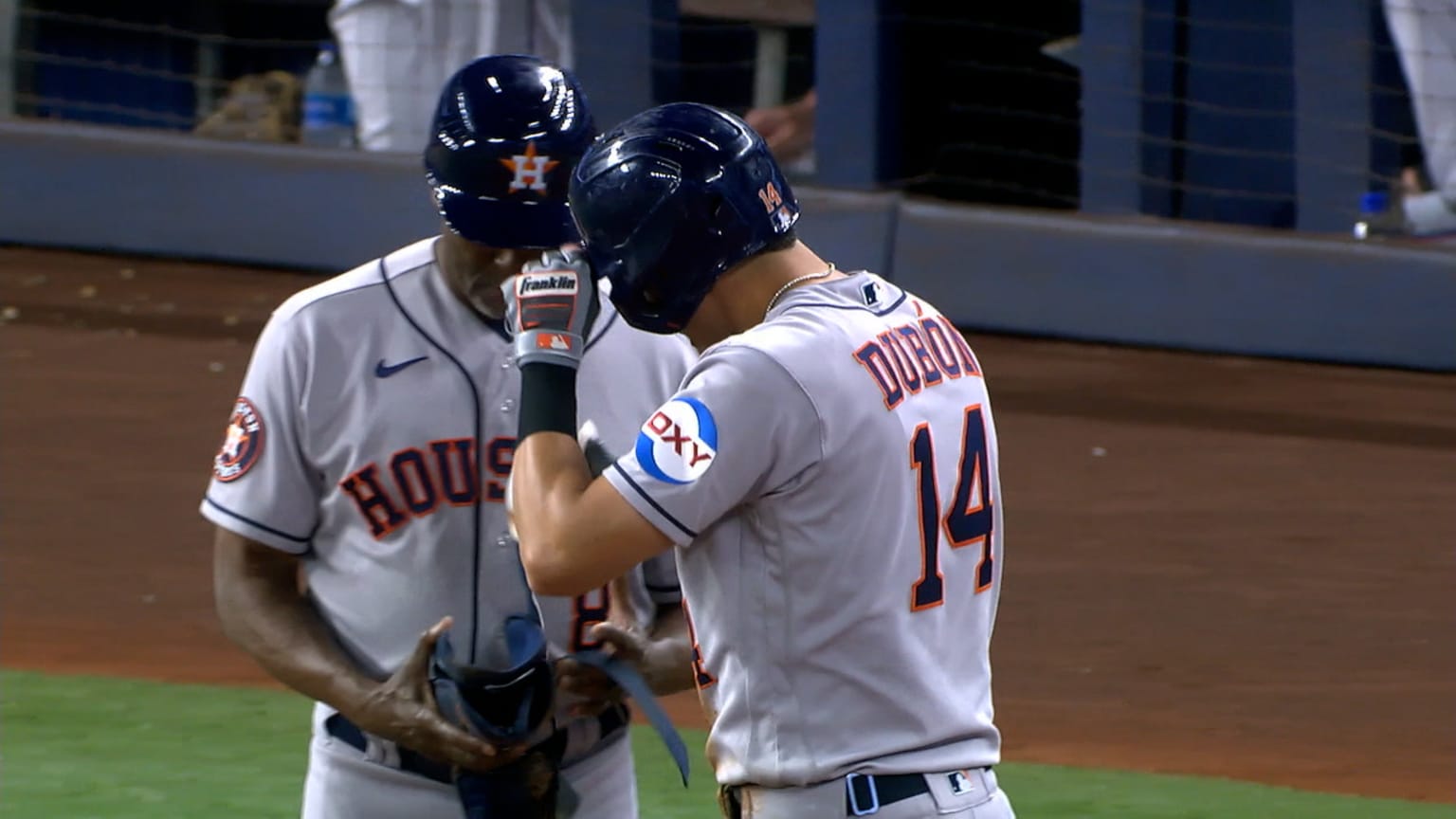 Mauricio Dubon of the Houston Astros at bat against the New York