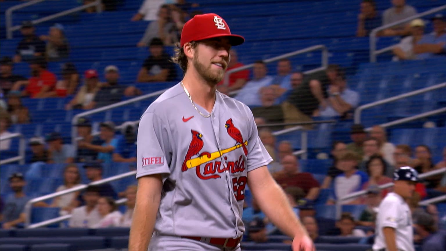 Matthew Liberatore strikes out Yandy Díaz | 08/10/2023 | St. Louis ...