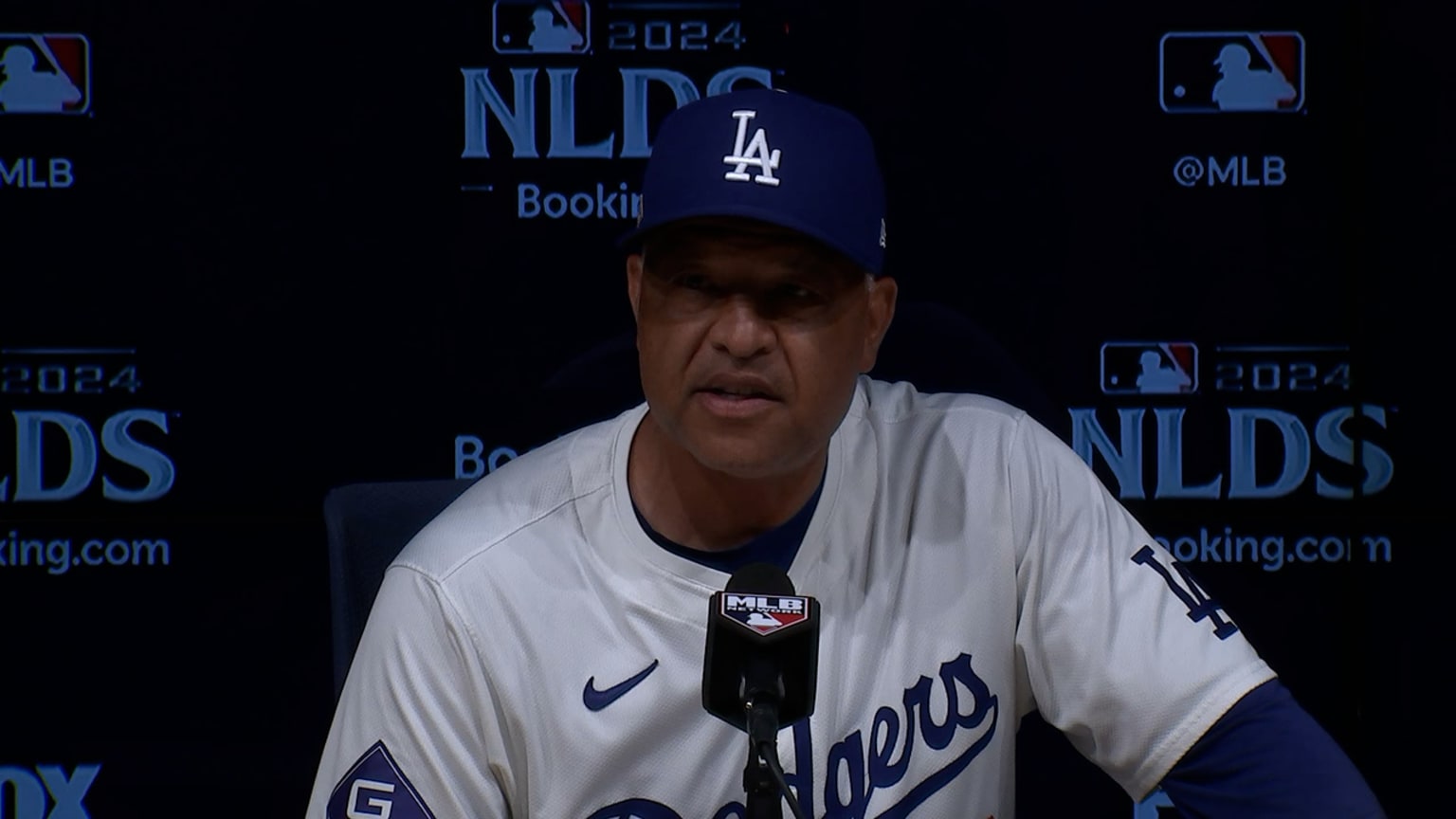 Dave Roberts on Ohtani's playoff debut, 7-5 win