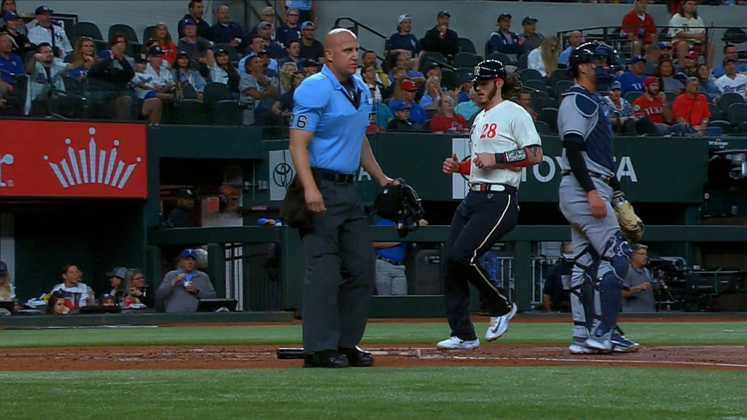 Ezequiel Duran's RBI groundout 04/28/2023 Texas Rangers