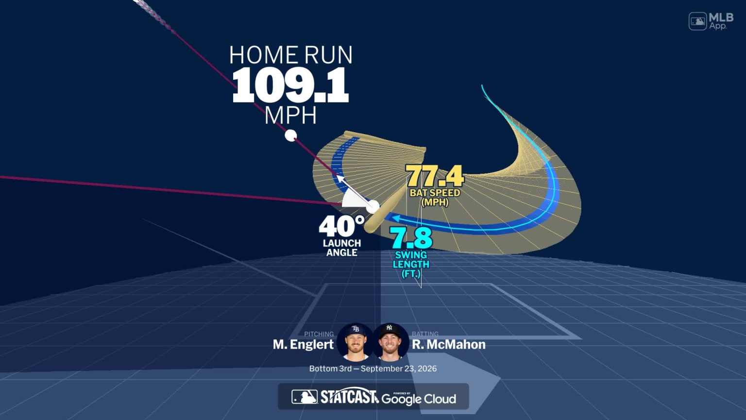 An animated look at Ryan McMahon's home run | 09/23/2026 | MLB.com