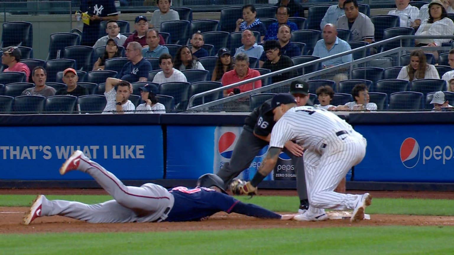 er's pickoff of Hamilton stands 09/08/2022 New York Yankees