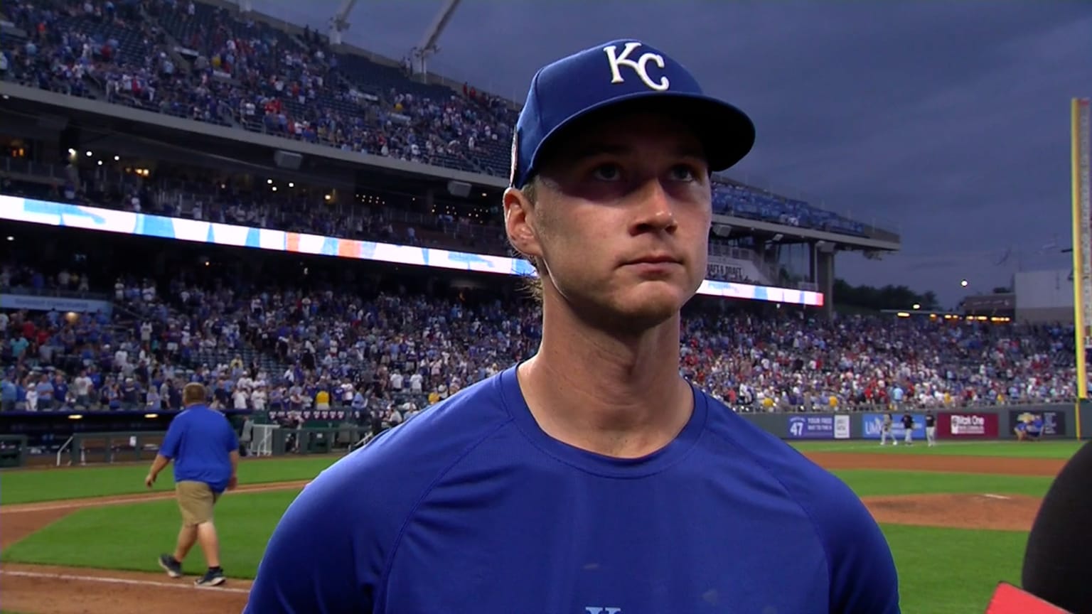 Brady Singer on his seven scoreless innings 07/20/2024 Kansas City