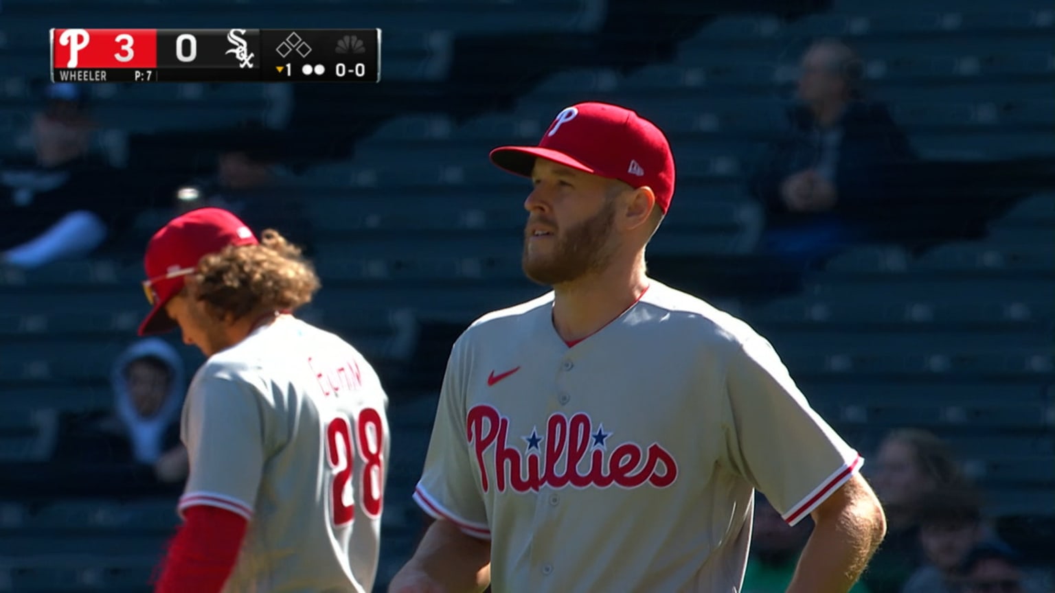Zack Wheeler's slick stop 04/18/2023 Philadelphia Phillies