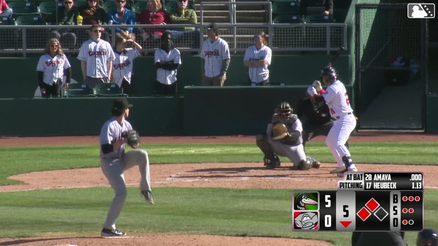 Peter Heubeck picks up his fifth strikeout 04/13/2024