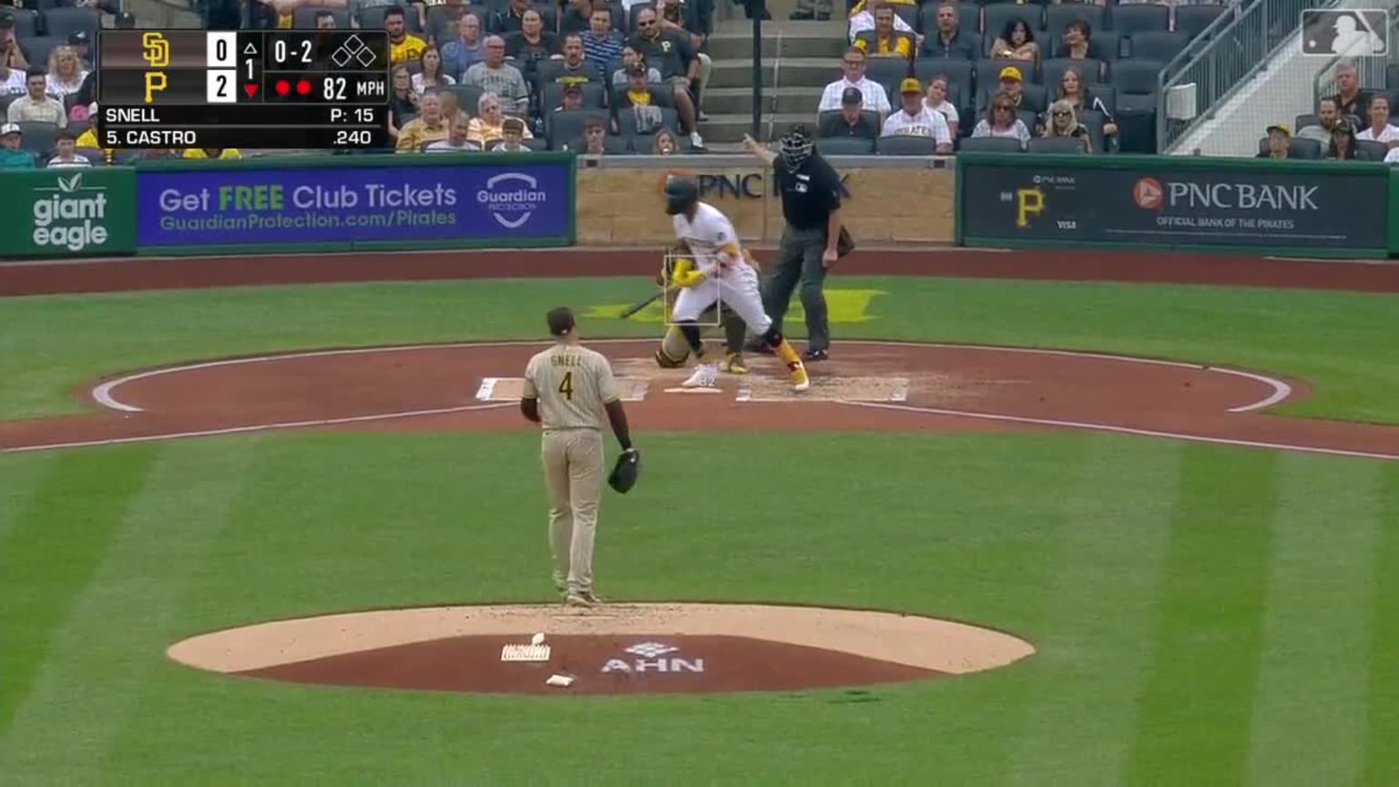 Blake Snell K's Castro | 06/28/2023 | MLB.com