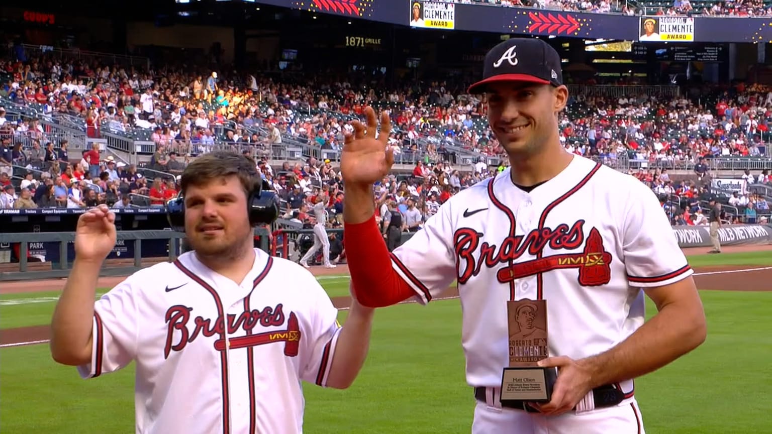 Braves slugger Matt Olson and his longtime friend, Reece Blankenship, , Matt  Olson