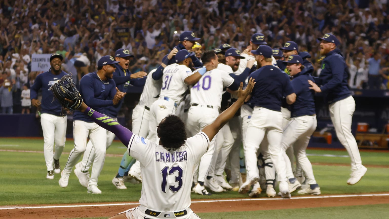 Radio call of the Rays advancing to the World Series | 10/19/2026 | MLB.com