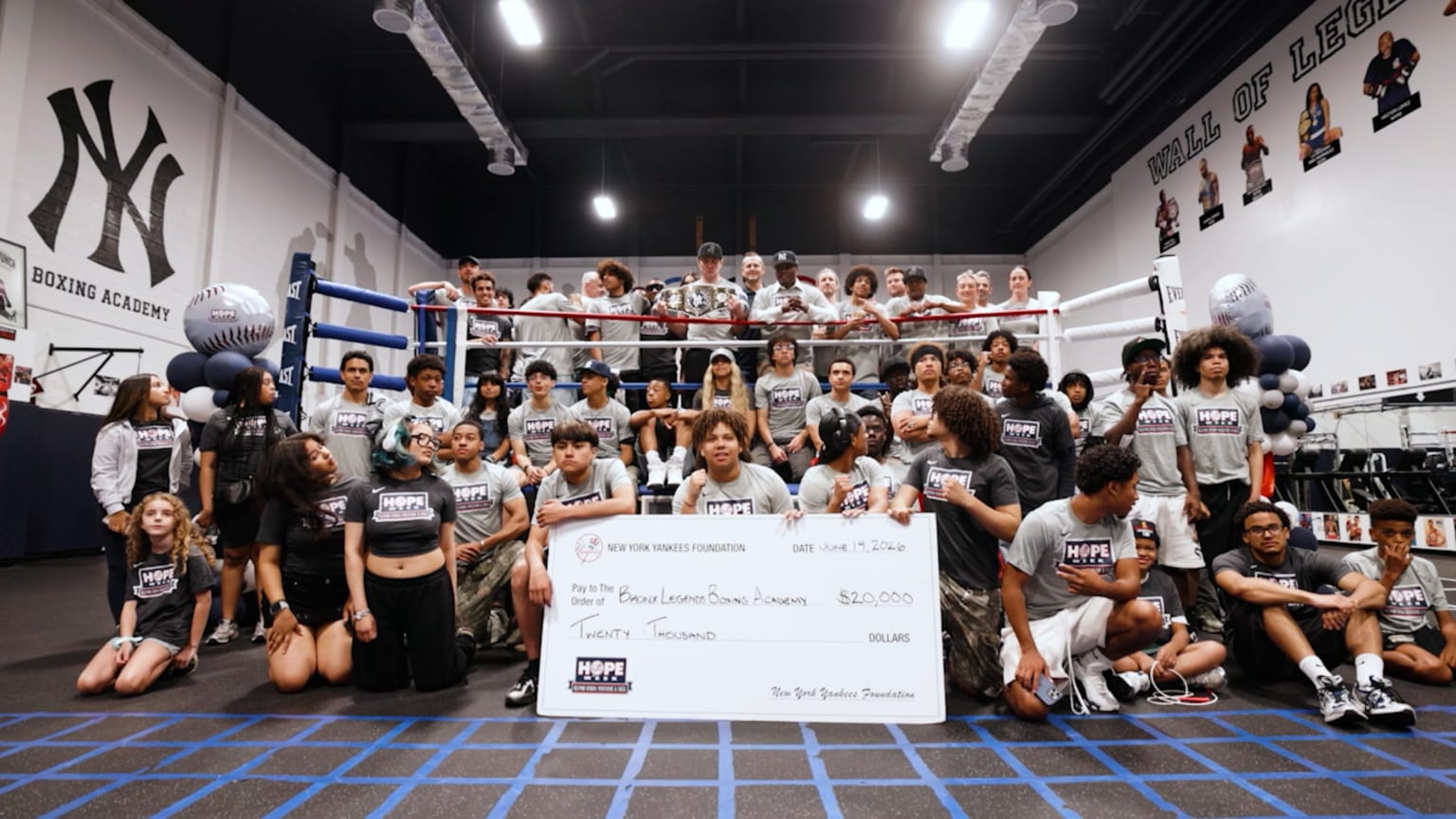 Yankees celebrate Bronx Legends Boxing for HOPE Week | 06/20/2026 | New ...