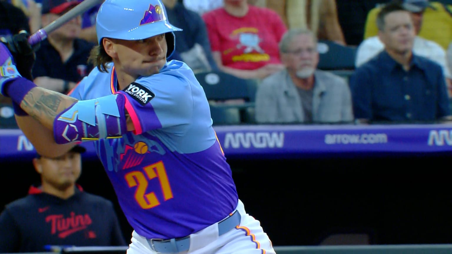 Data Viz: Jordan Beck's home run | 07/18/2025 | Colorado Rockies