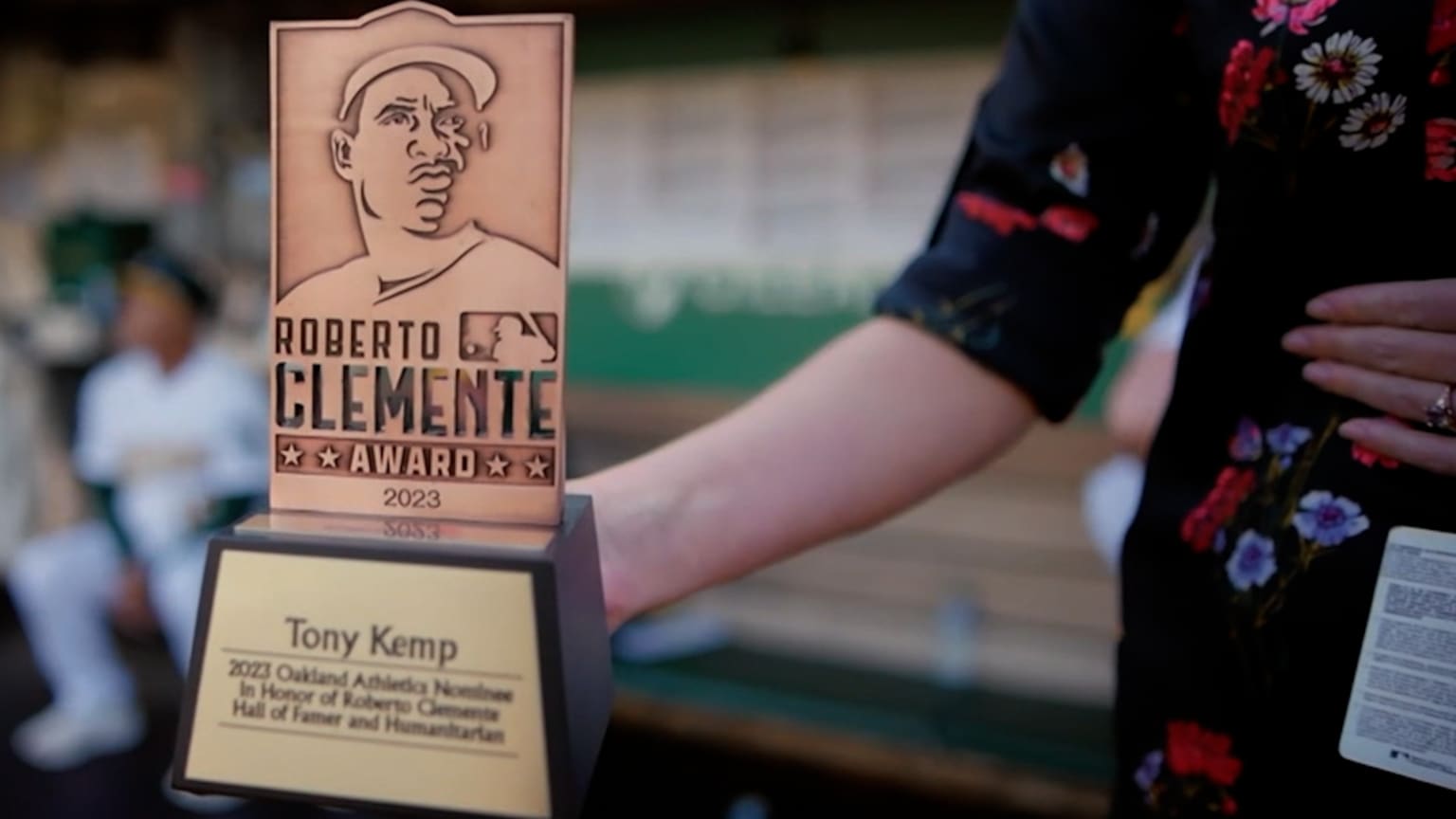 Tony Kemp receives Roberto Clemente Award nomination | 09/15/2023 ...