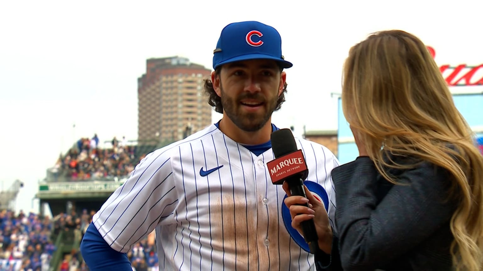 Andy Martínez on X: First look at Dansby Swanson in a #Cubs uni in game.   / X