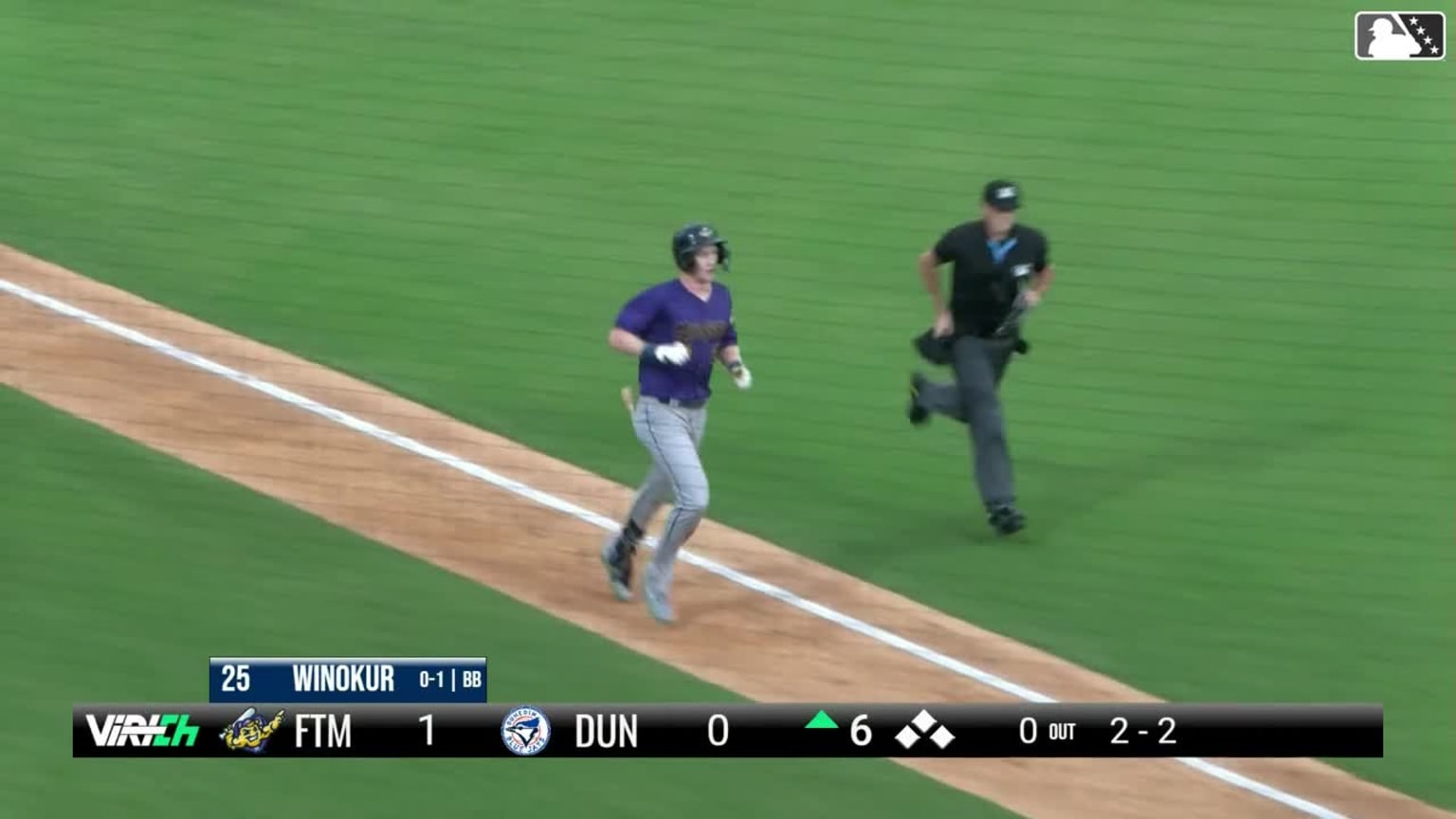 Brandon Winokur swats a solo home run 07/26/2024