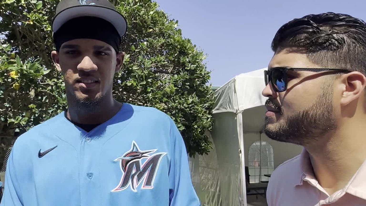 Eury Perez on throwing his first Spring Training BP 02/20/2023