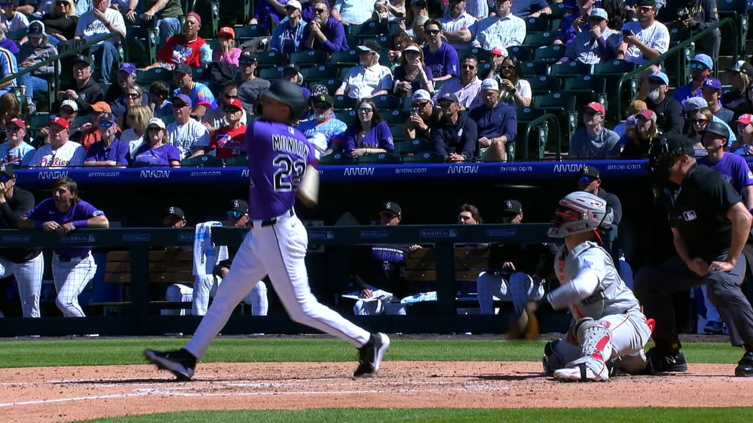 Data Viz: Mickey Moniak's home run | 04/05/2026 | Colorado Rockies