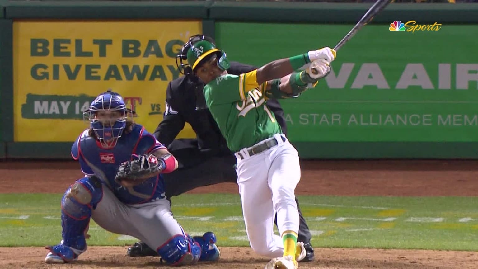 Esteury Ruiz's gametying hit 05/12/2023 Oakland Athletics