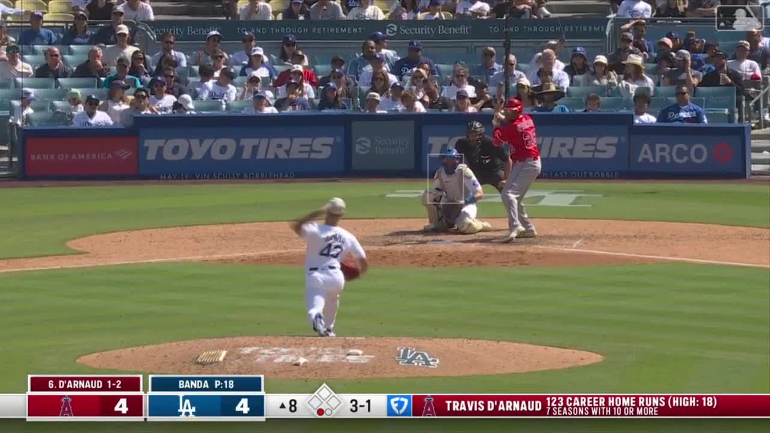 Travis d #39 Arnaud #39 s go ahead solo home run (1) 05/18/2025 Los Angeles