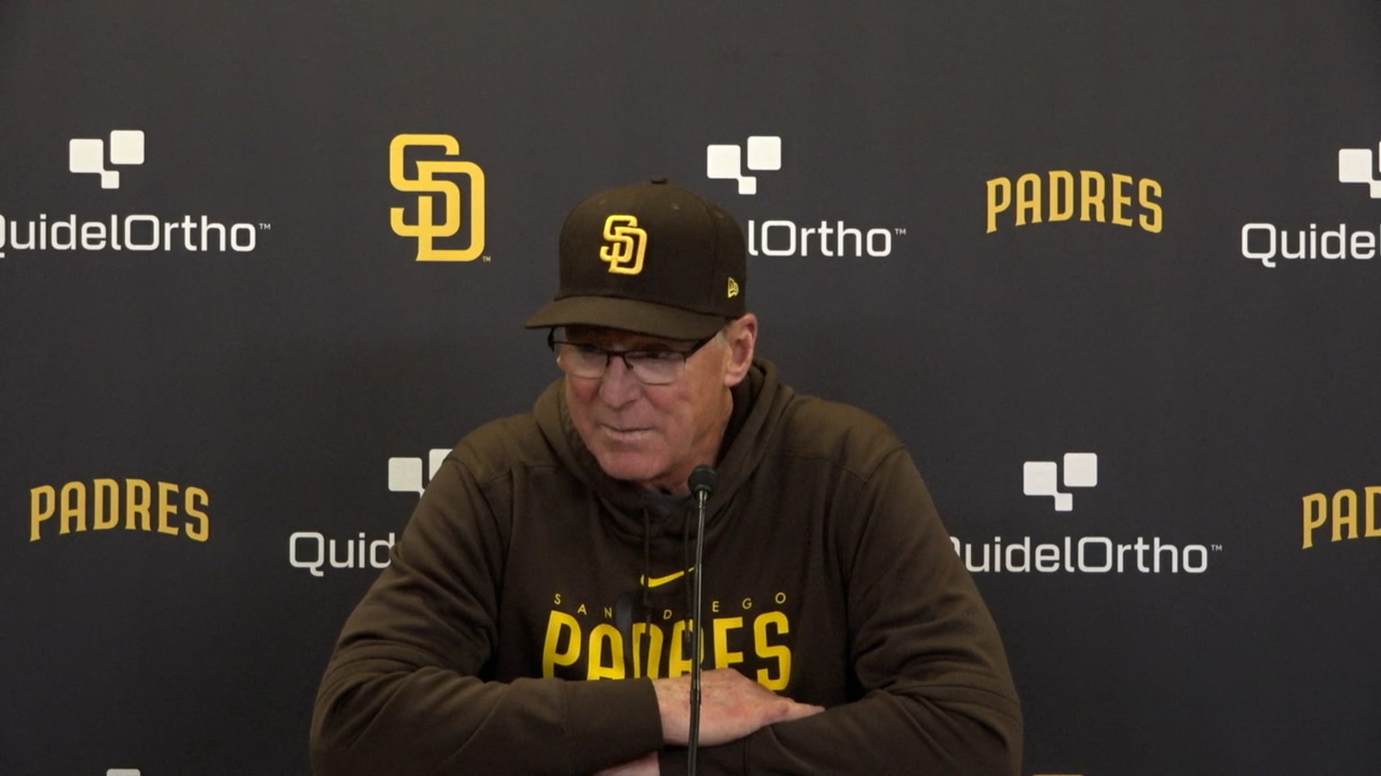 Bob Melvin talks about the Padres #39 5 4 loss 05/16/2023 San Diego Padres