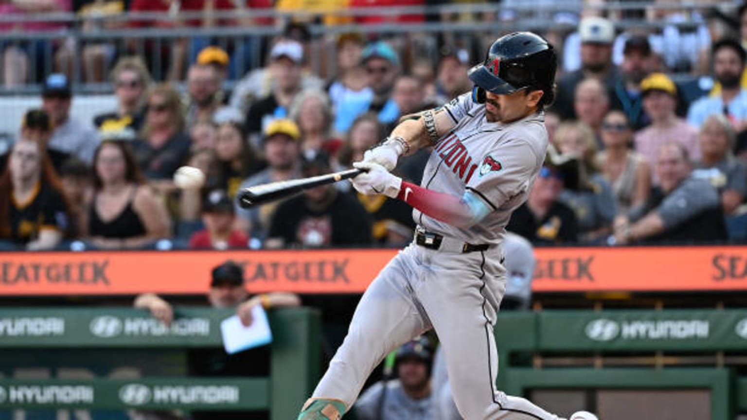 Corbin Carroll triples, scores on a throwing error | 08/02/2024 ...