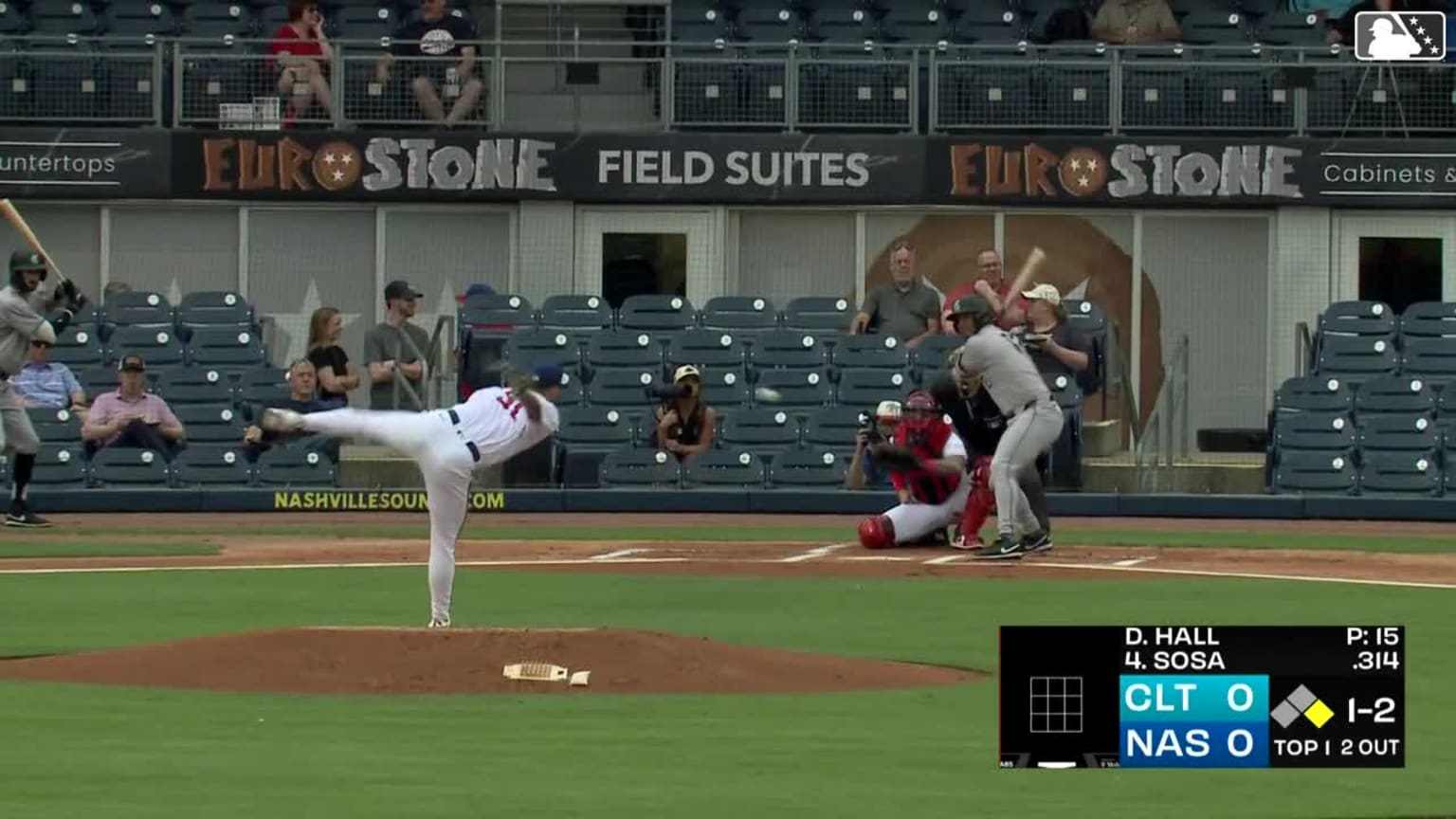 DL Hall's lone strikeout in rehab outing | 05/24/2024 | Milwaukee Brewers