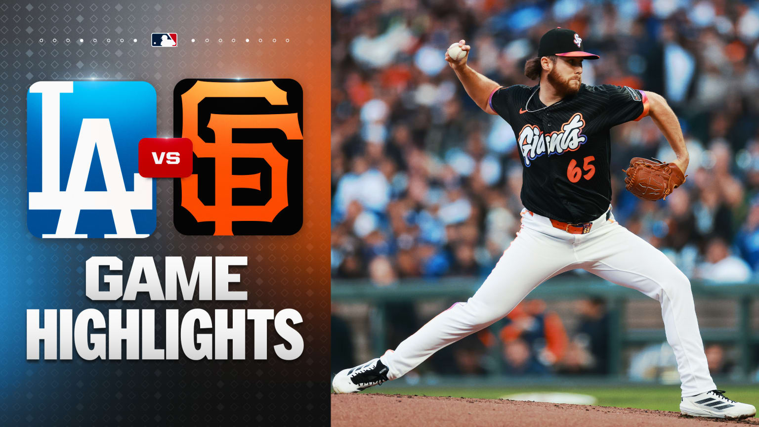 メジャーリーグGIANTS 野球　ラグ Landen Roupp shines in Giants' win over Dodgers | 04/21/2026 | San