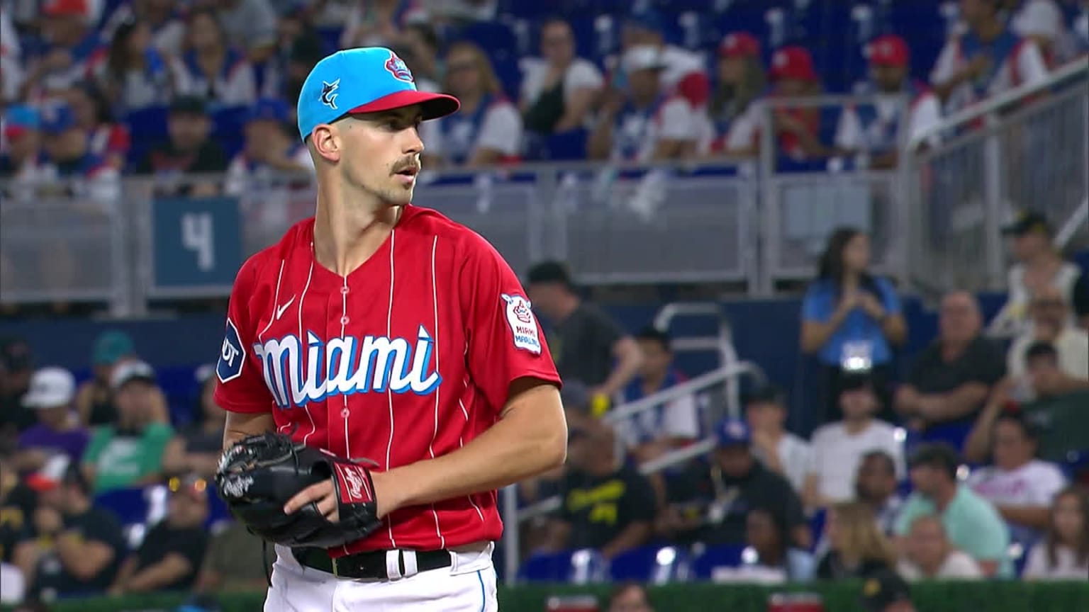 Bryan Hoeing fans two batters 06/24/2023 Miami Marlins