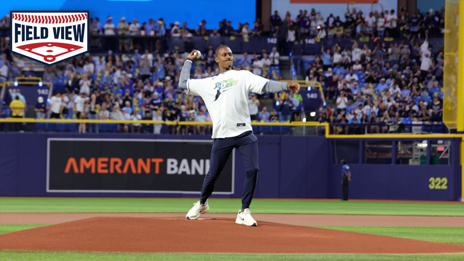 Field View: B.J. Upton throws out the first pitch | 10/19/2026 | MLB.com