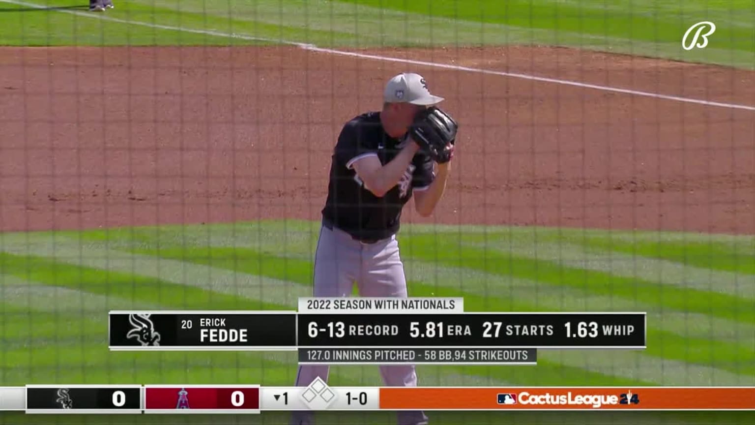 Erick Fedde strikes out three across two innings 03/03/2024 Chicago