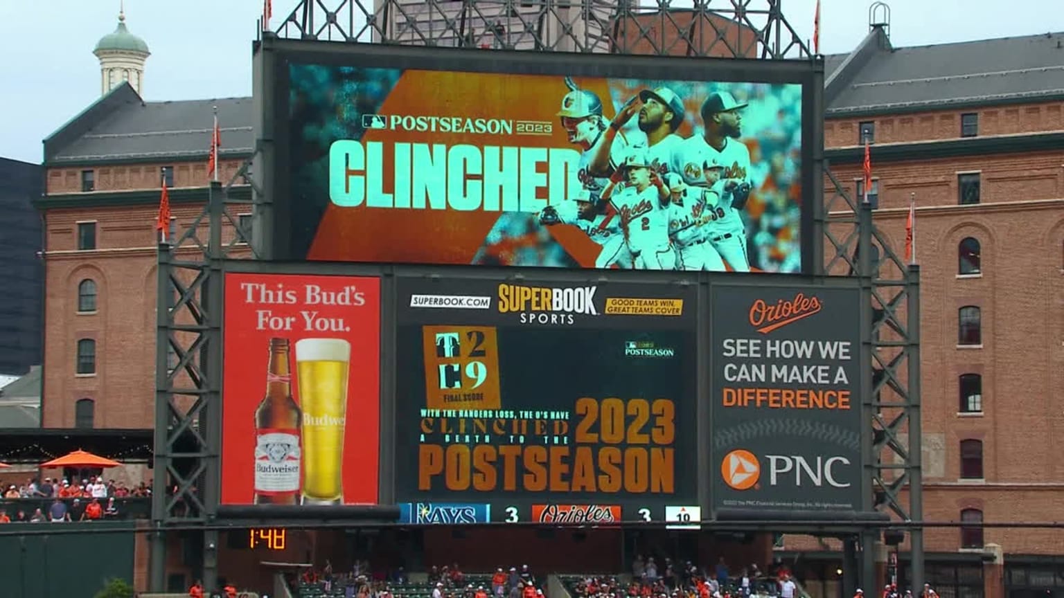 Orioles clinch postseason berth 09/17/2023 Baltimore Orioles