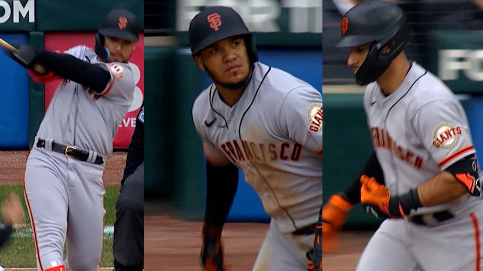 Giants hit 4 home runs in the 5th inning 04/03/2023 San Francisco