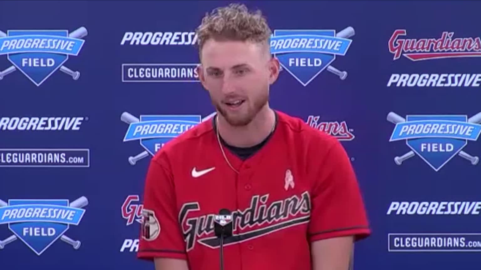 Tanner Bibee on start vs. Angels 05/14/2023 Cleveland Guardians