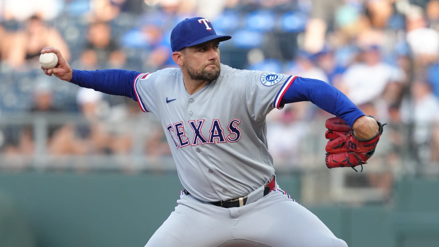 Nathan Eovaldi strikes out three against Royals | 06/09/2026 | Texas ...