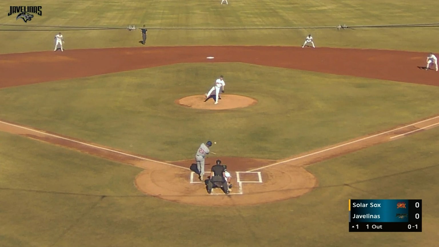 Kevin Alcántara hits a triple in the top of the 1st 11/03/2023