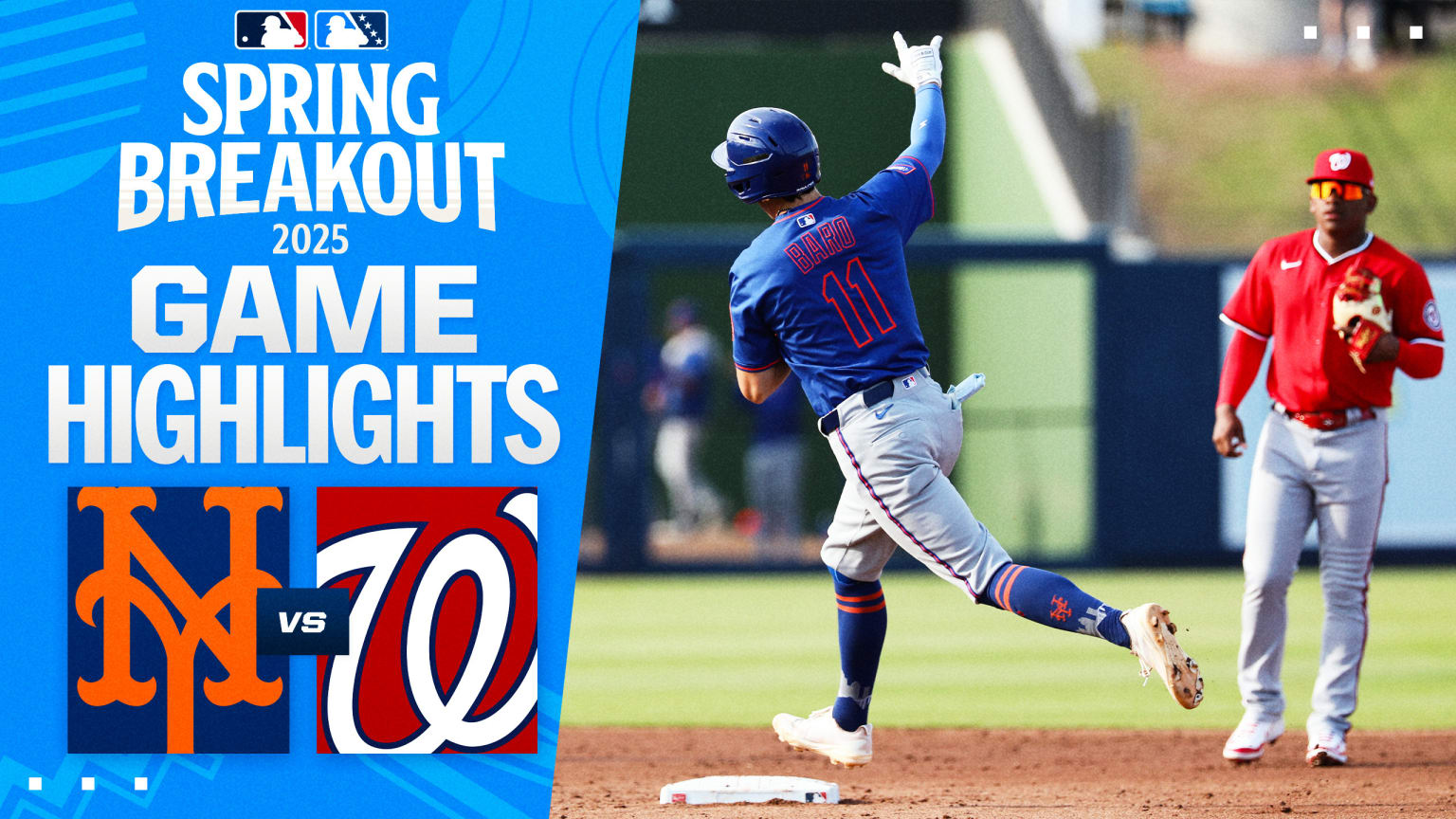 Mets vs. Nationals Spring Breakout Highlights | 03/16/2025 | Washington ...