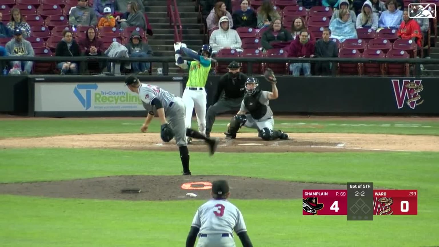 Chandler Champlain strikes out six in his nice start 05/20/2023