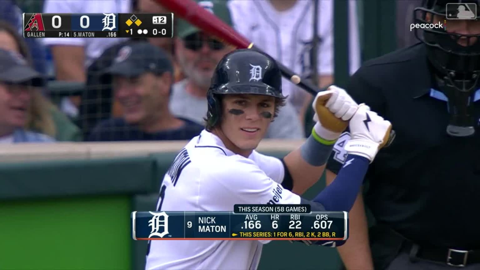 Nick Maton laces an RBI double to left field | 06/11/2023 | Detroit Tigers